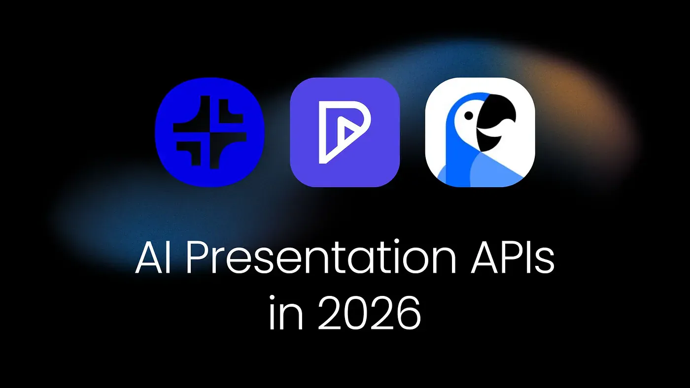 Best AI presentation APIs. My personal top picks in 2026