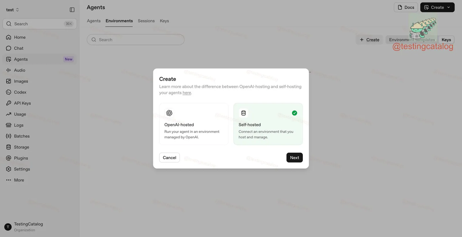 Managed Agents will be available on self-hosted environments too