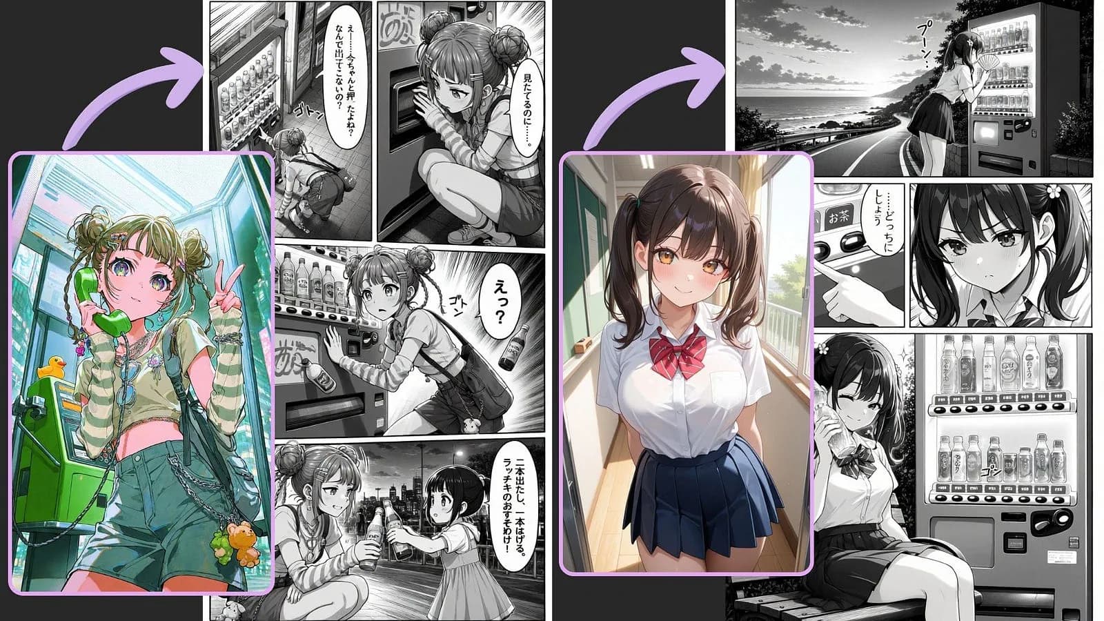 Manga Panel examples with PixAI and Tsubaki.3. Image by Jim Clyde Monge