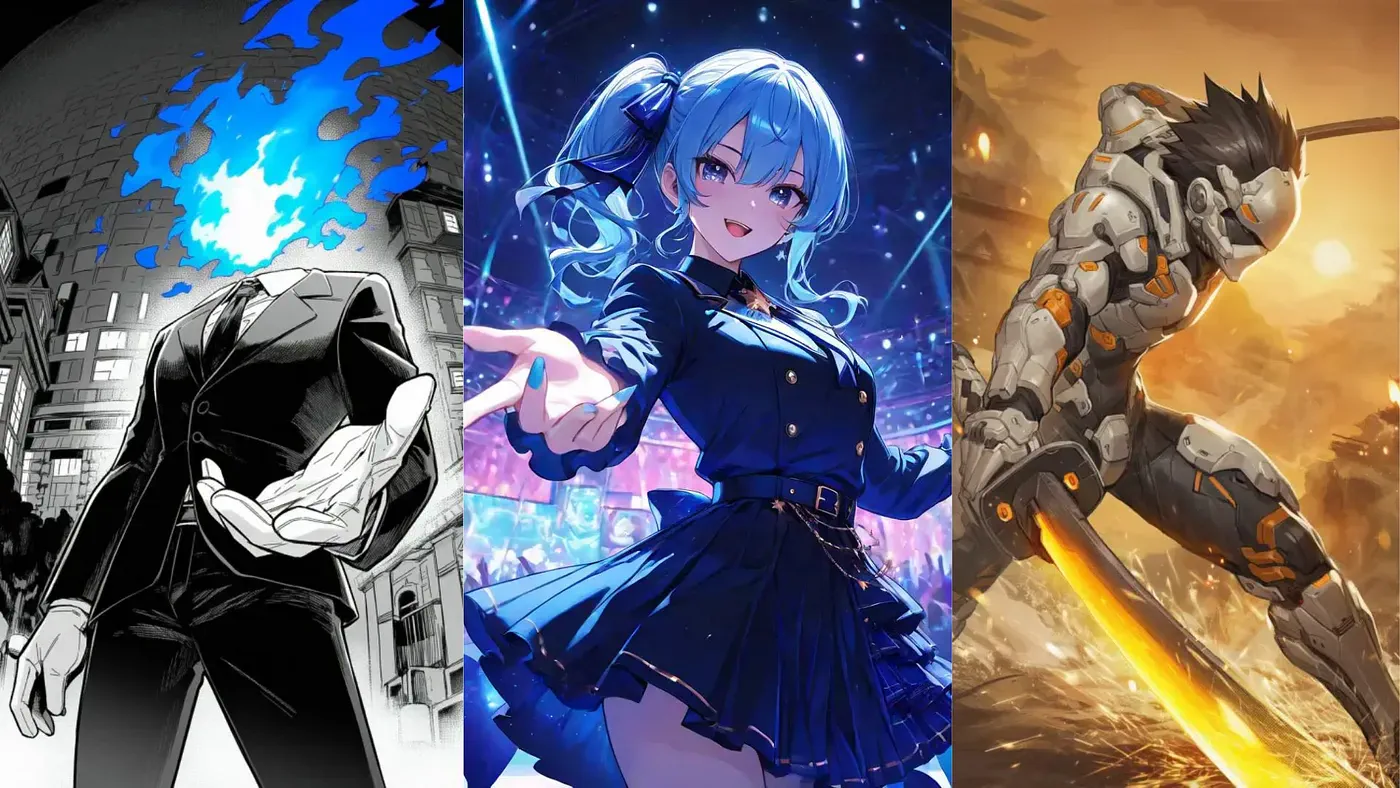 PixAI and NovelAI sample images