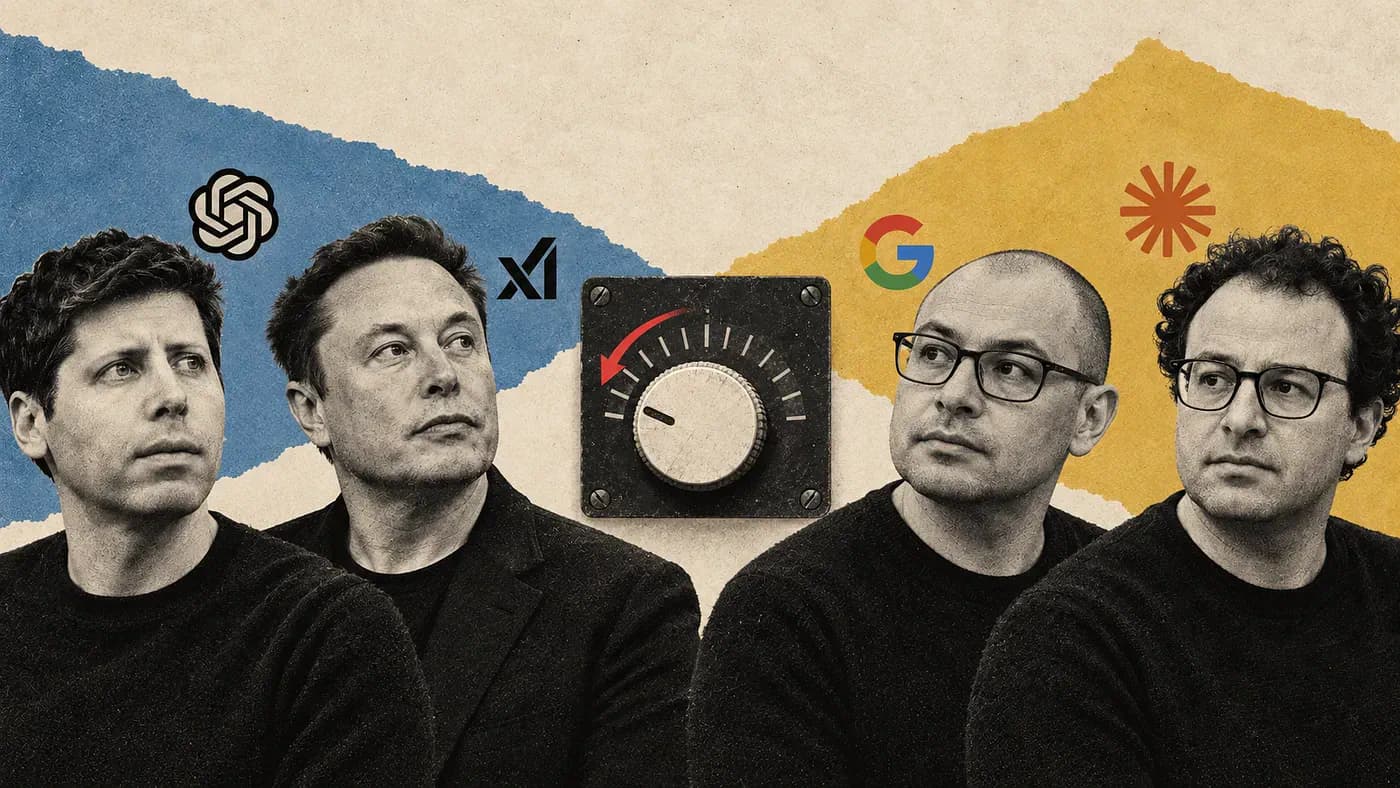 Sam Altman, Elon Musk, Demis Hassabis, and Dario Amodei