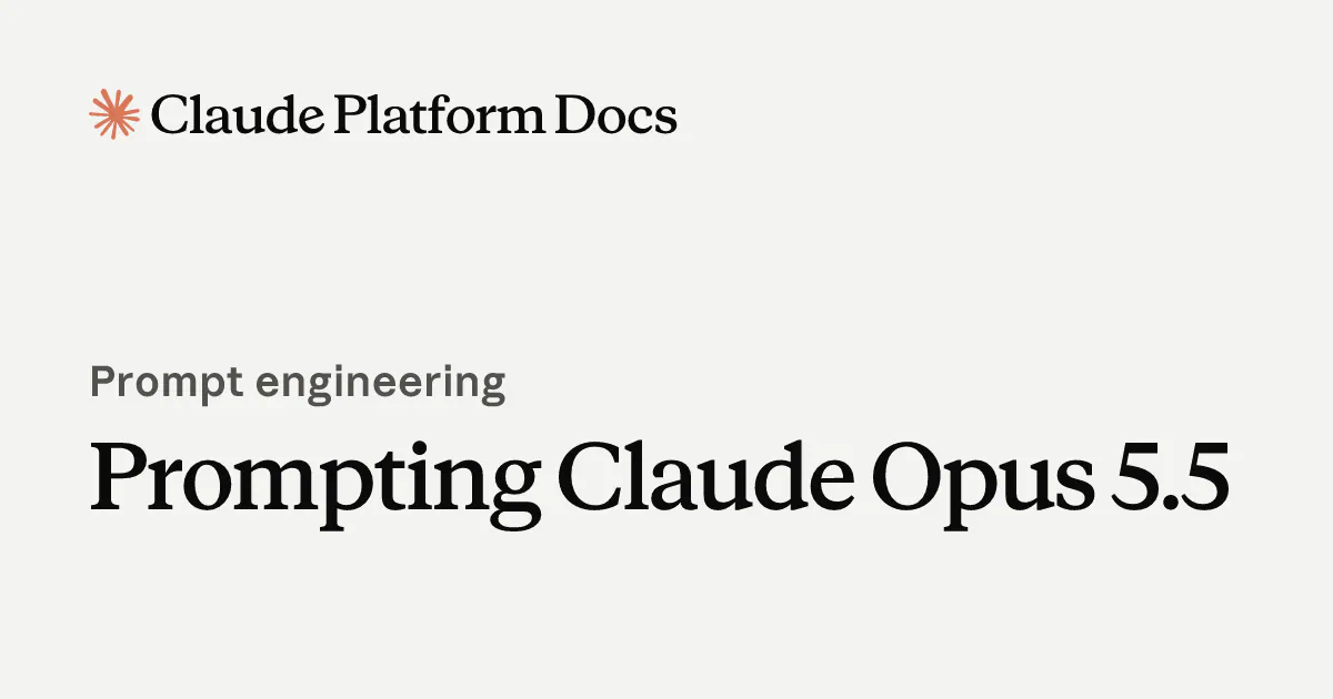 Prompting Claude Opus 5.5