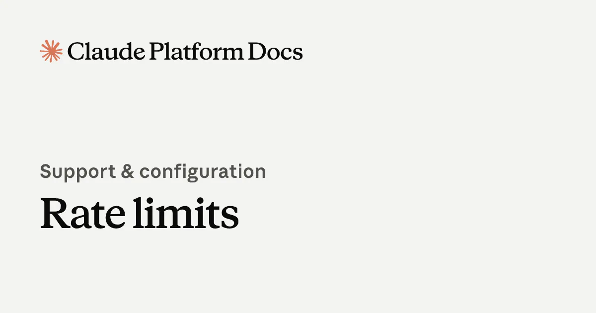 Rate limits
