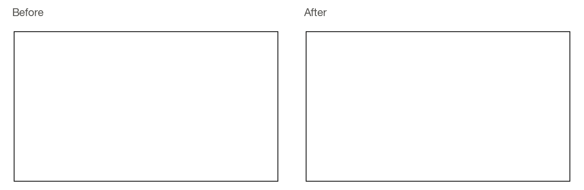 The same 4K frame tiled before and after, showing thinner overlaps between tiles.