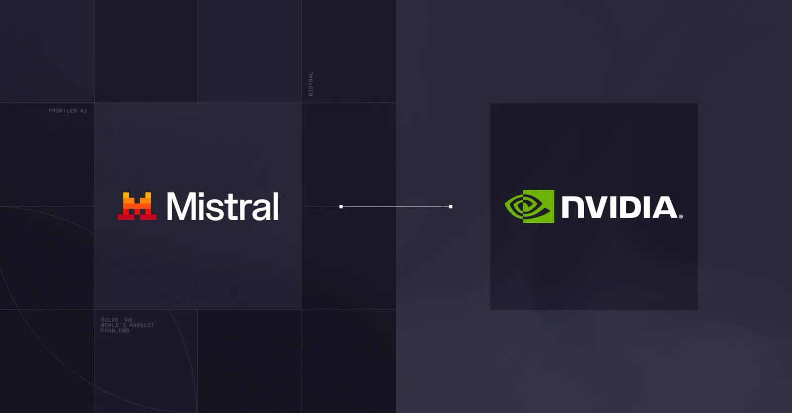 A workflow diagram connecting Mistral models, data-generation pipelines and physics modeling with NVIDIA CUDA-X and Warp, showing the proposed loop between simulation, model development and engineering design.