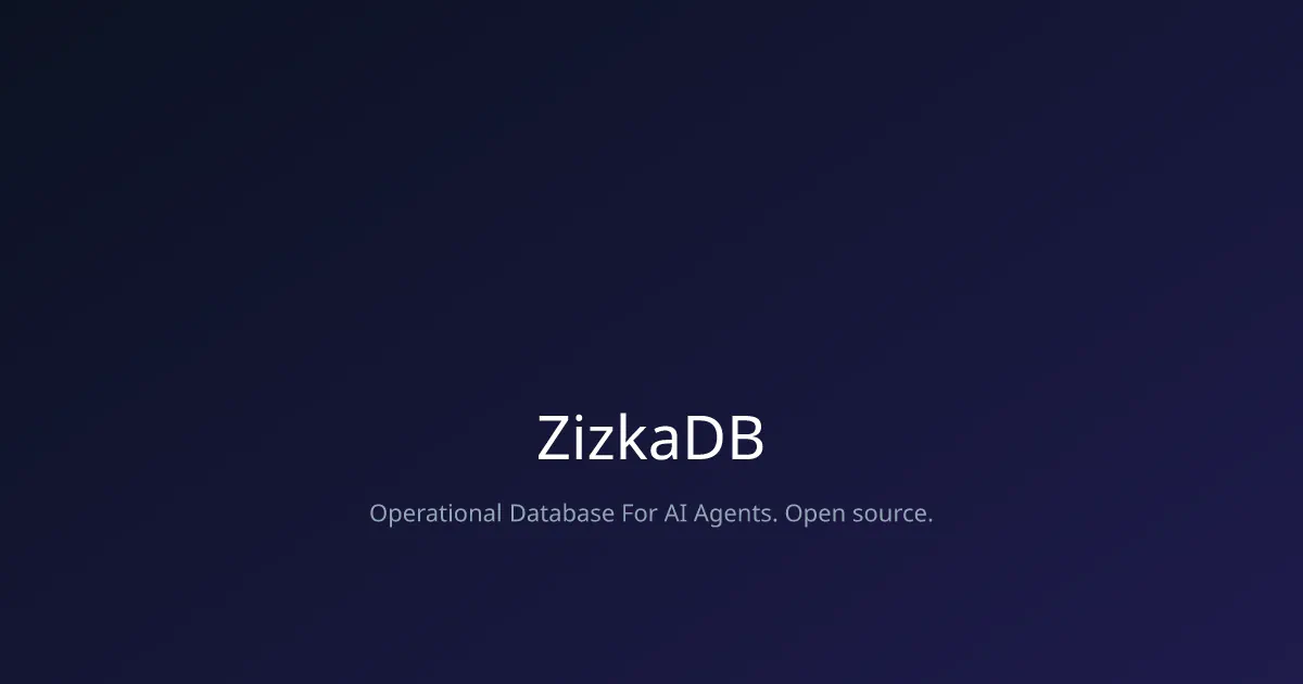 ZizkaDB by Zizka AI